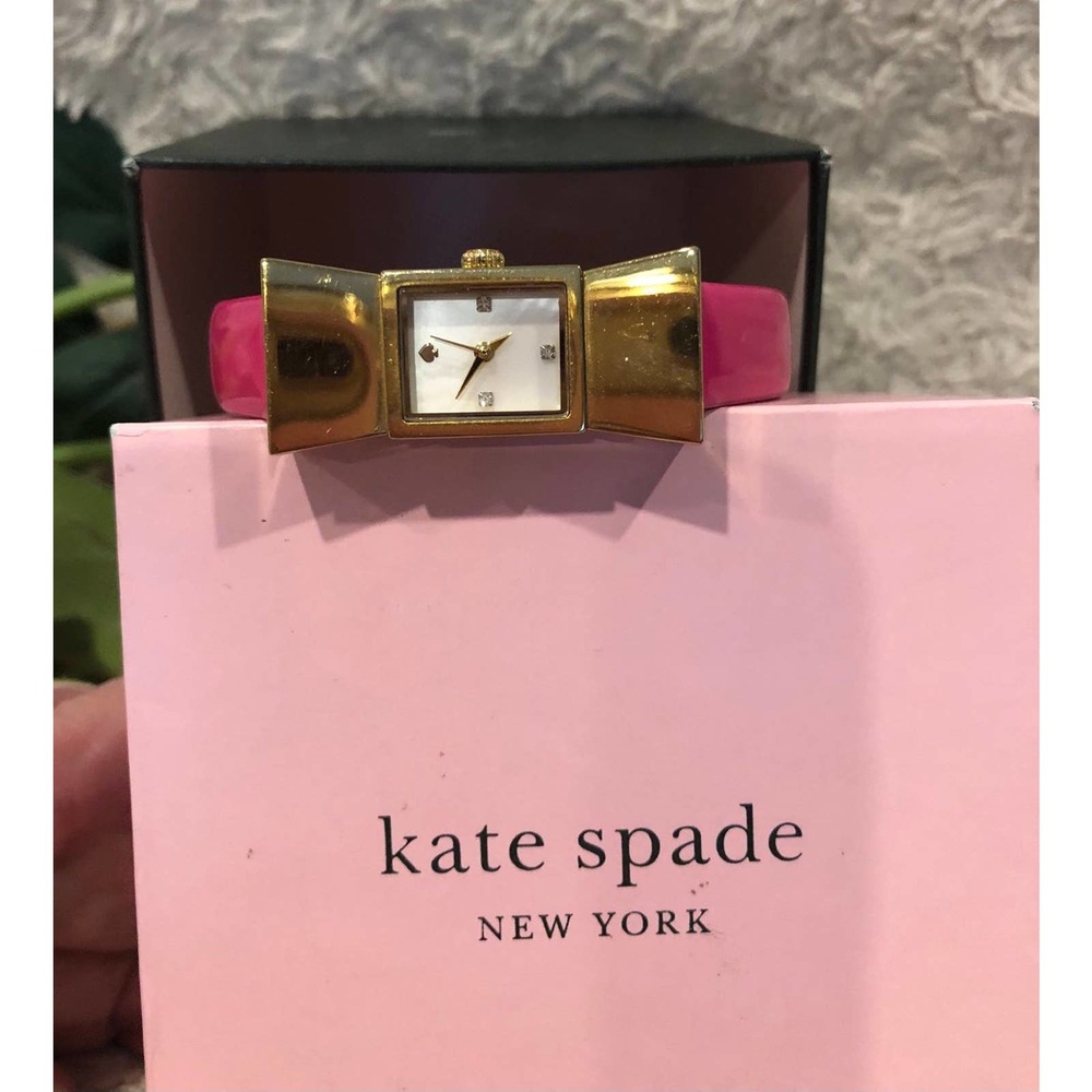 Kate Spade New York Pink Carlyle Bow Watch